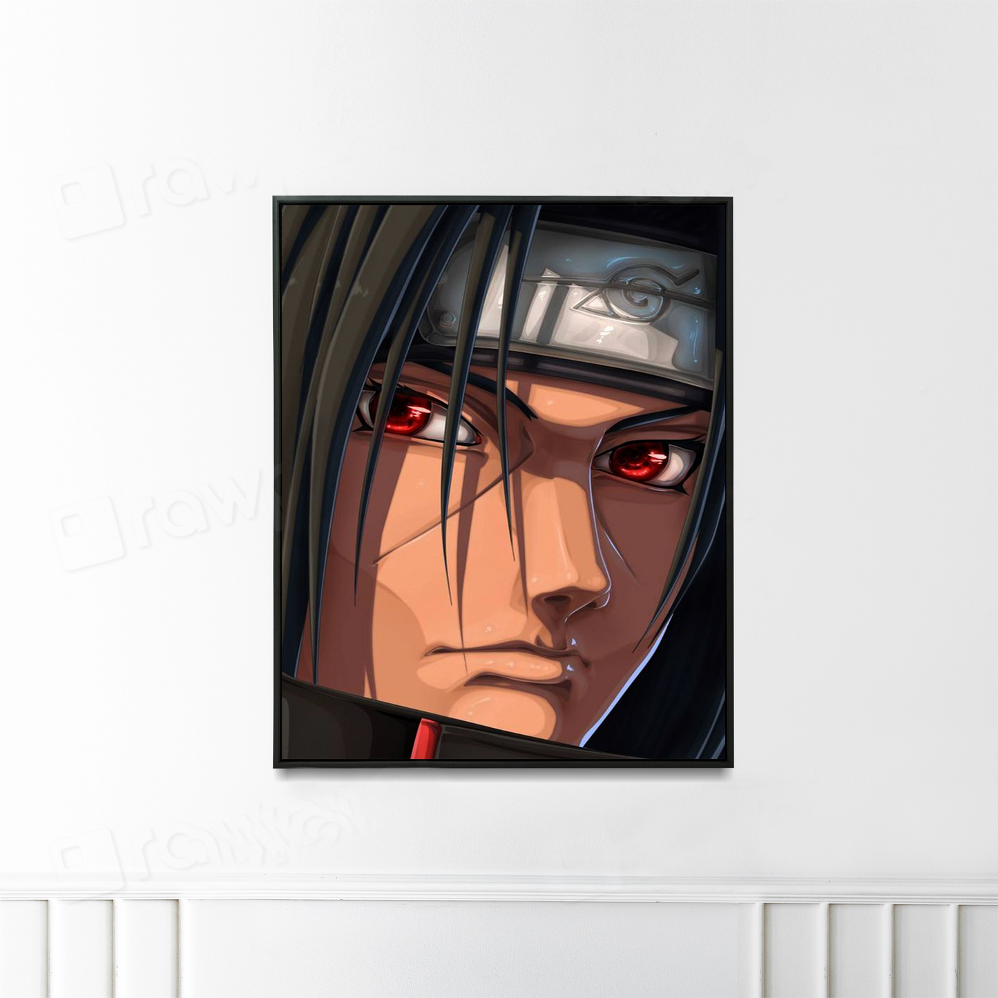 Itachi Uchiha  led photo frame, LED Light Painting Wall Art, Luminous Reflecting Light.