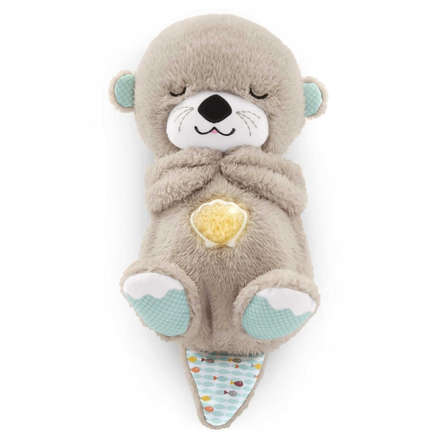 Breathing Teddy Bear with Lights - Breathing Otter Plushie(Glowing Music Otter)