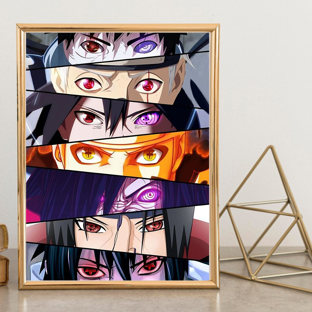 anime eyes led photo frame